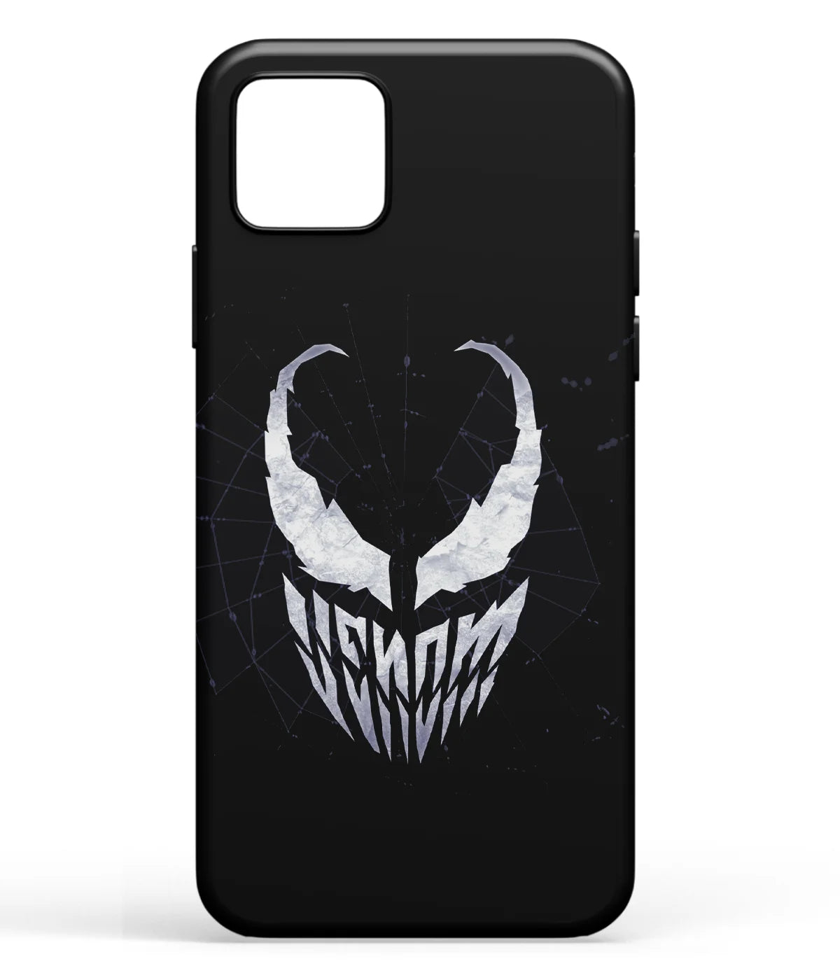 A front-on view of soft silicone phone case with a colorful design.