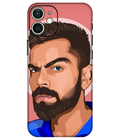 Image of a phone case featuring a mobile skin with a graphic design.
