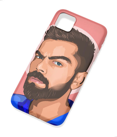 An angled view of a soft silicone case featuring a colorful design.