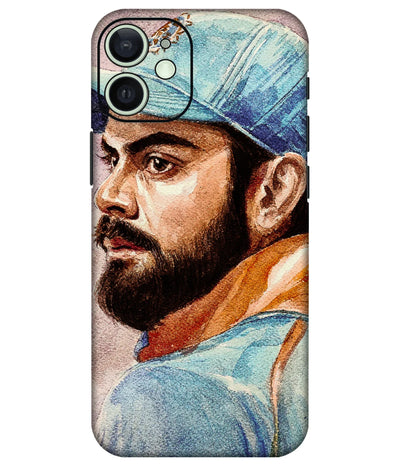 Image of a phone case featuring a mobile skin with a graphic design.