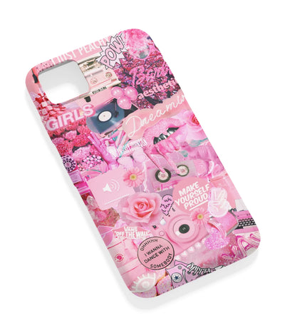 An angled view of a soft silicone case featuring a vibrant design.