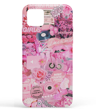 A front-on view of soft silicone phone case with a colorful design.