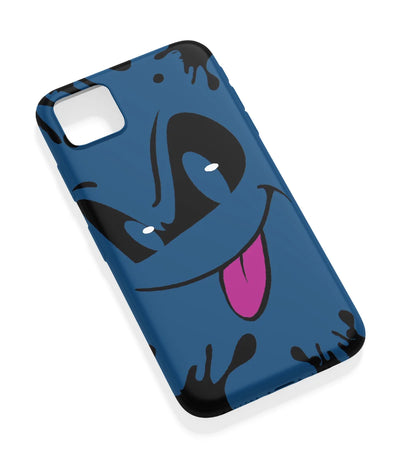 An angled view of a soft silicone case featuring a vibrant design.