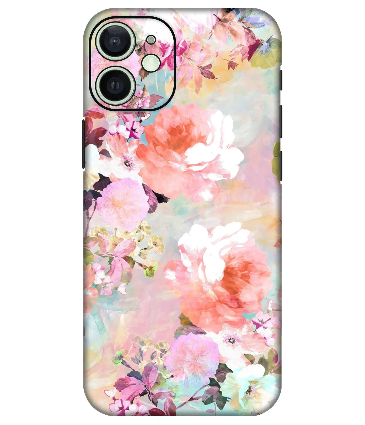 Image of a phone case featuring a mobile skin with a graphic design.