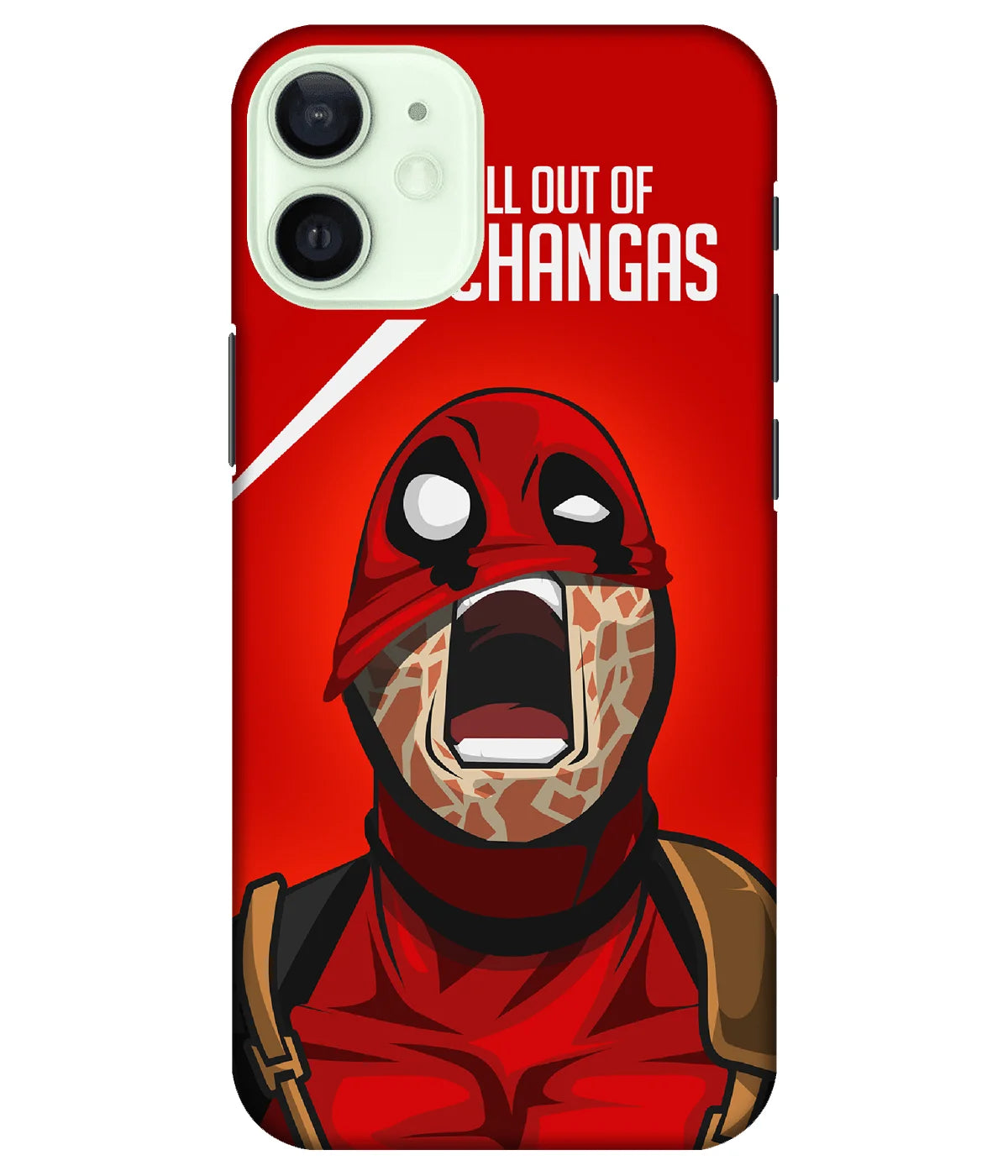 A product shot of a slim hard case with a colorful design.