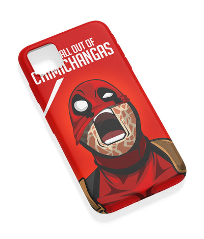 An angled view of a soft silicone case featuring a vibrant design.
