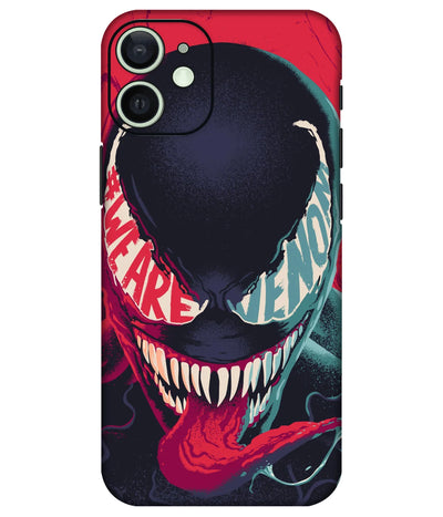 Image of a phone case featuring a mobile skin with a graphic design.