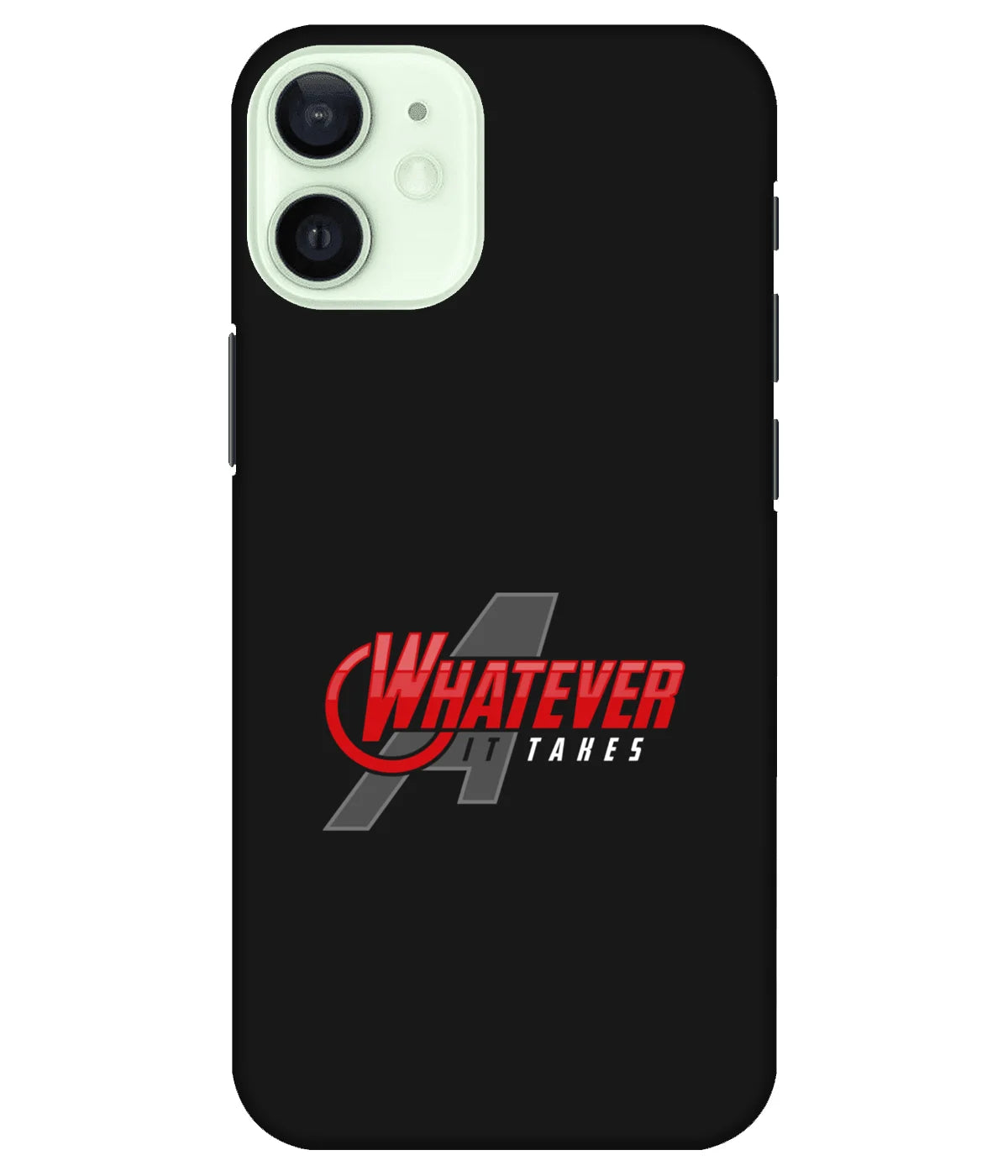 A product shot of a slim hard case with a colorful design.