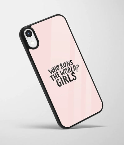 An angled view of a glass phone case featuring a vibrant design.