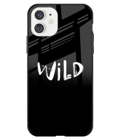 A front-on view of a glass phone case with a colorful design.