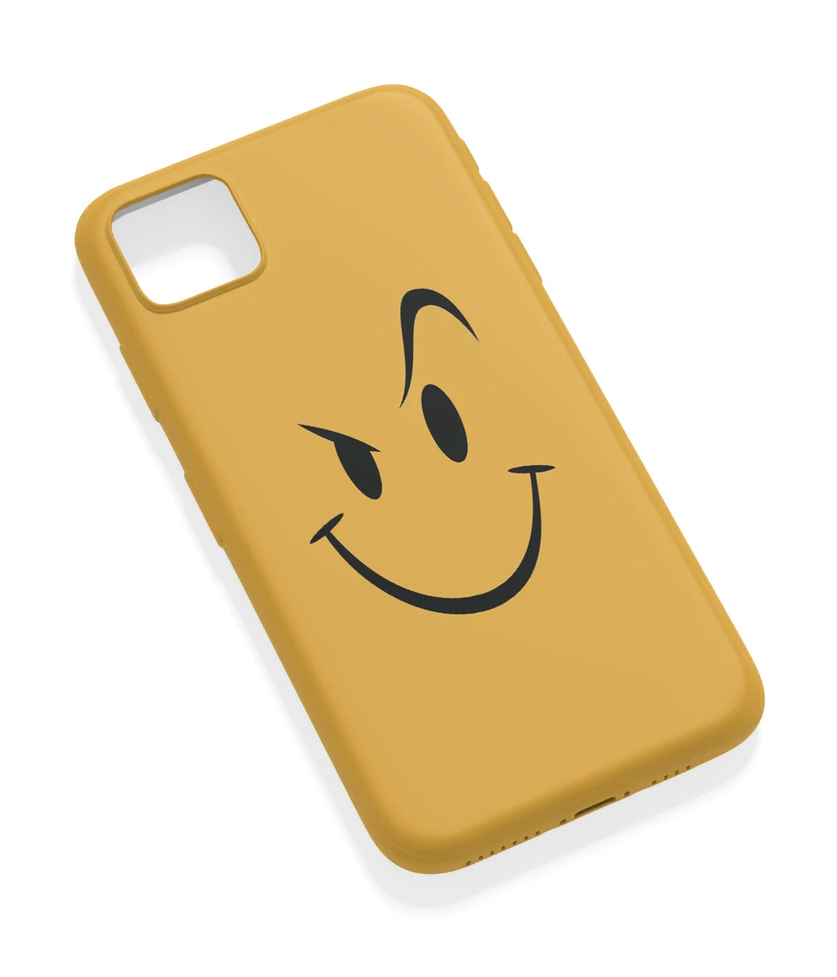 An angled view of a soft silicone case featuring a vibrant design.
