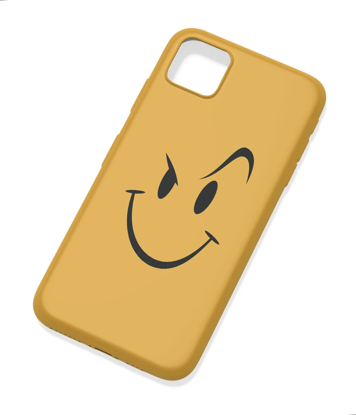 An angled view of a soft silicone case featuring a colorful design.