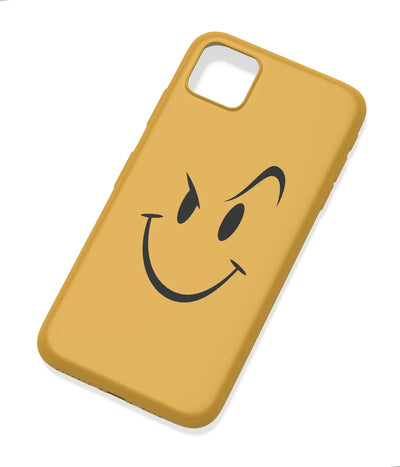 An angled view of a soft silicone case featuring a colorful design.