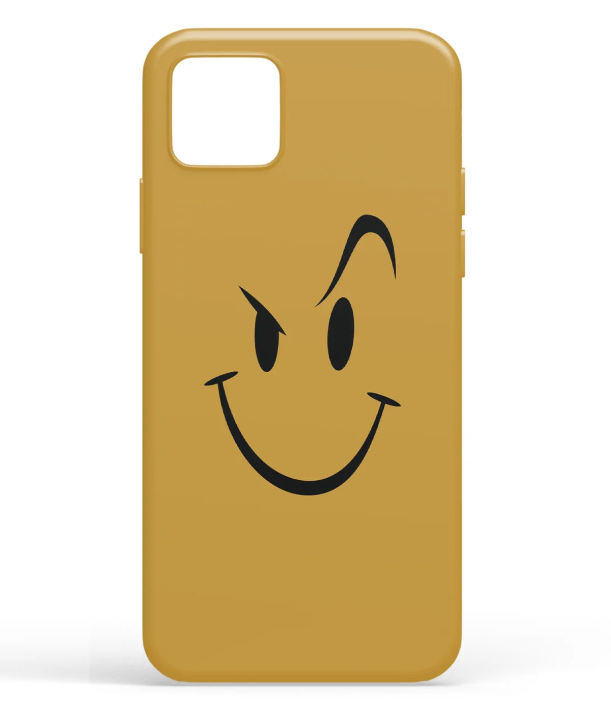 A front-on view of soft silicone phone case with a colorful design.