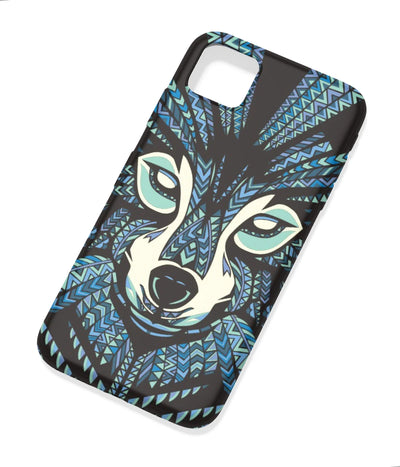 An angled view of a soft silicone case featuring a colorful design.