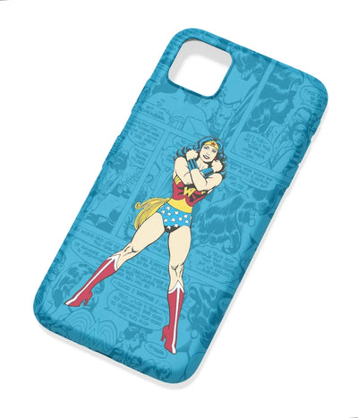 An angled view of a soft silicone case featuring a colorful design.