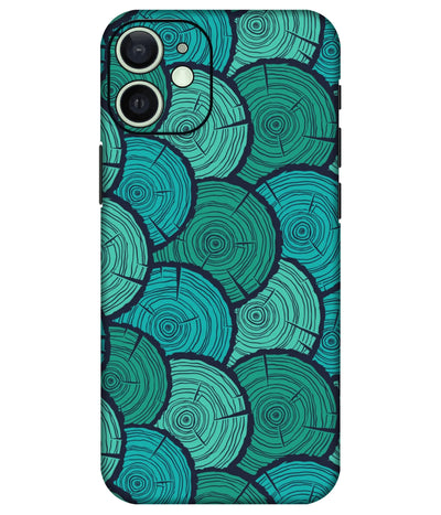 Image of a phone case featuring a mobile skin with a graphic design.