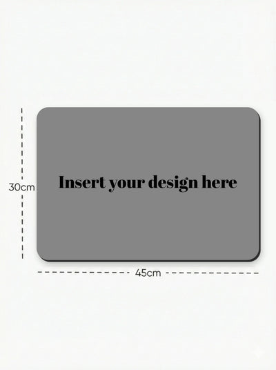 Illustration for the Mouse Pad displaying exact dimensions of 45cm width by 16.5 inches 30cm height.