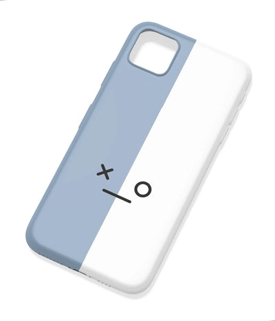 An angled view of a soft silicone case featuring a colorful design.