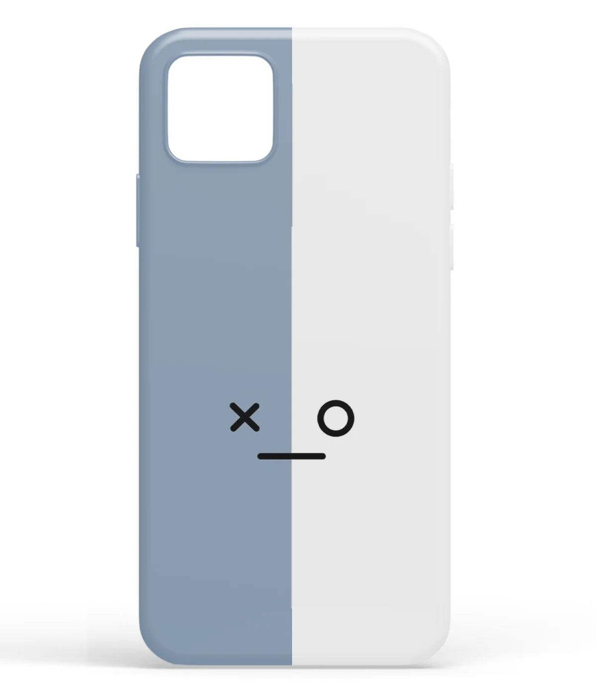 A front-on view of soft silicone phone case with a colorful design.