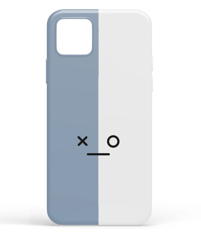 A front-on view of soft silicone phone case with a colorful design.