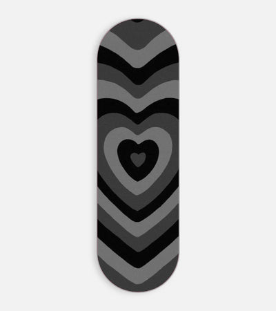 Mobile phone grip slider with a colorful design on a white background