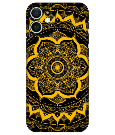 Image of a phone case featuring a mobile skin with a graphic design.