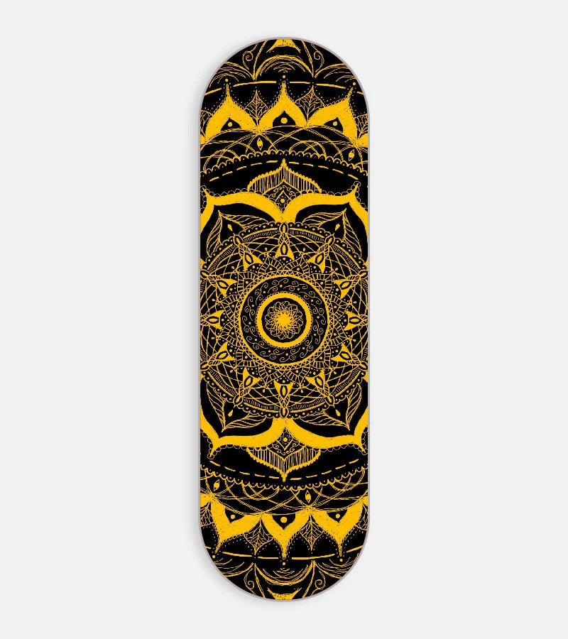 Yellow Mandala Art Phone Grip Slider