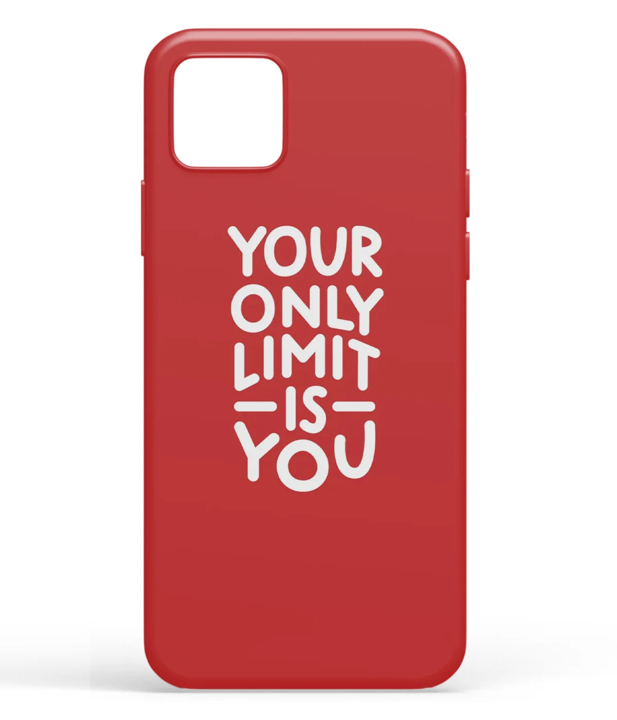 A front-on view of soft silicone phone case with a colorful design.