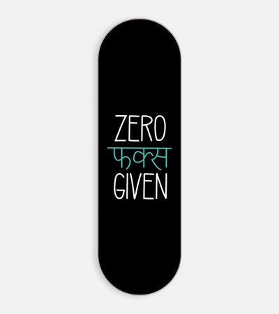 Mobile phone grip slider with a colorful design on a white background