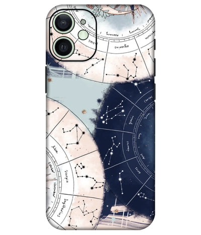 Image of a phone case featuring a mobile skin with a graphic design.