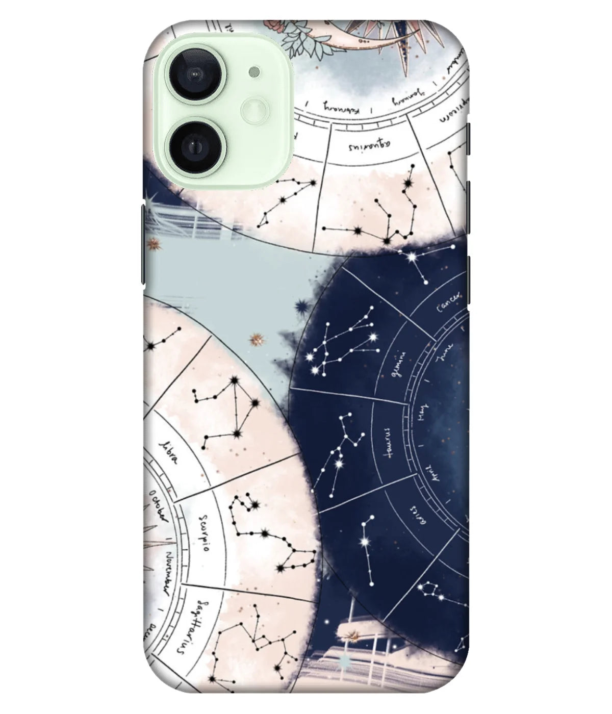 A product shot of a slim hard case with a colorful design.