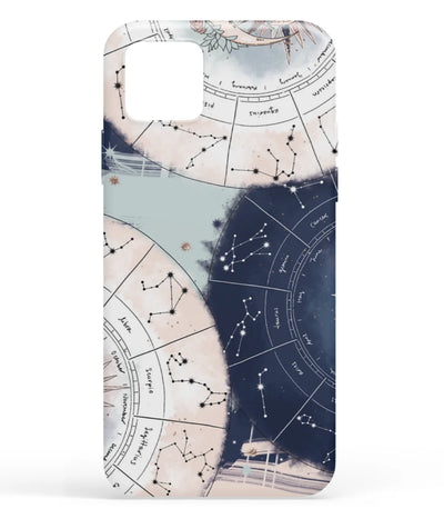 A front-on view of soft silicone phone case with a colorful design.
