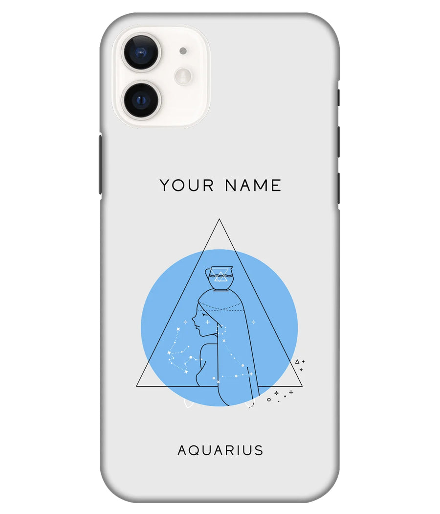 Zodiac Sign Slim Hard Custom Name Case