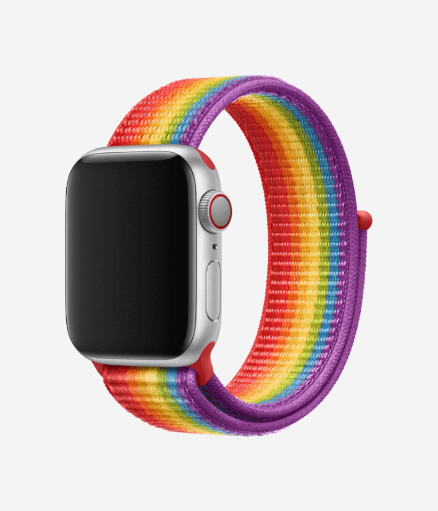 Apple Nylon Sports Watchband  Rainbow (42/44/45mm)