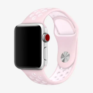 Apple Sports Silicone Watchband Pink-White (42/44/45mm)