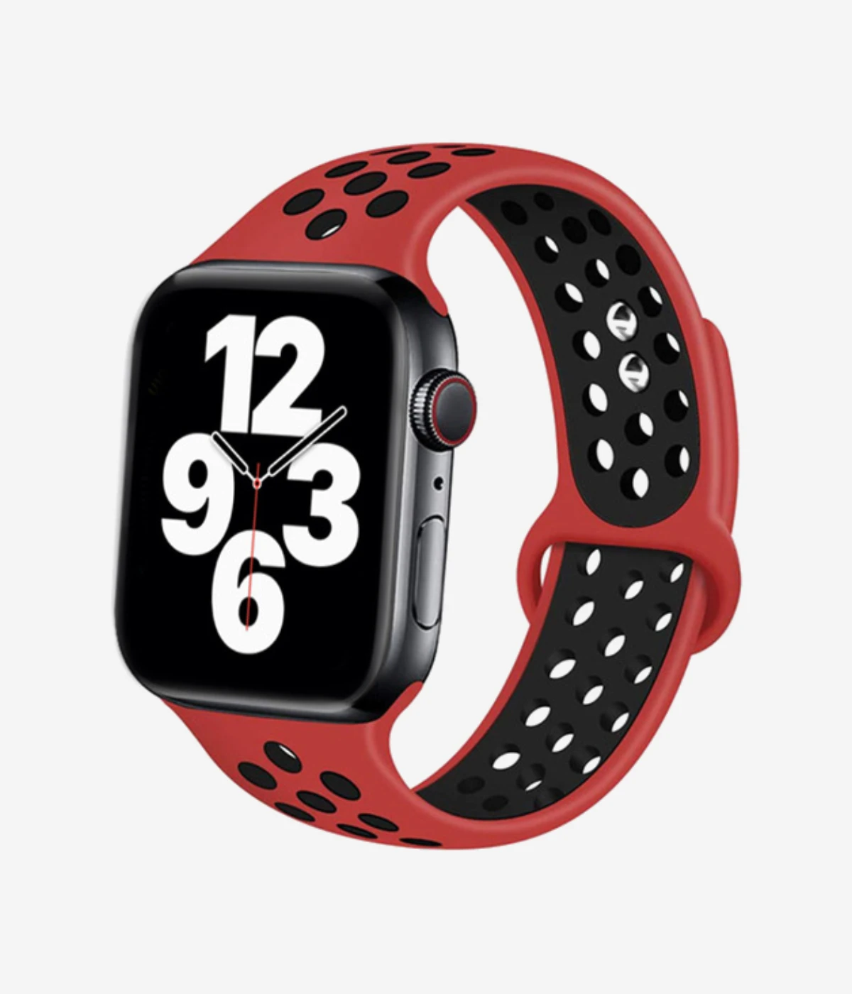 Apple Sports Silicone Watchband Red-Black (38/40/41mm)