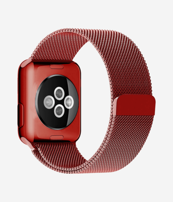 Apple Magnetic Leather Watchband Red (38/40/41mm)