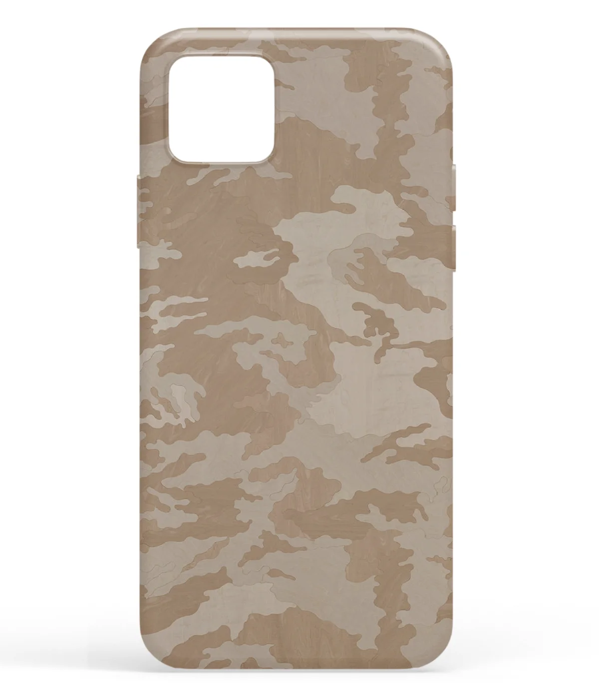 Brown Camouflage Pattern Printed Soft Silicone Mobile Back Cover