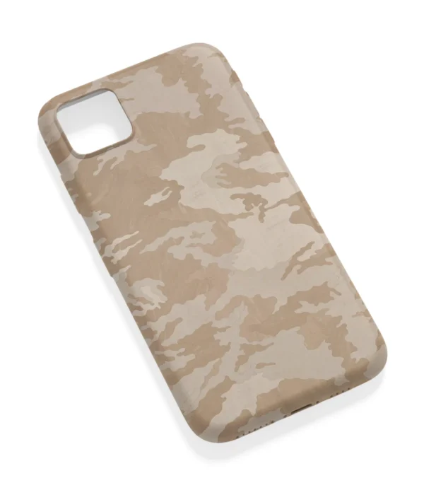 Brown Camouflage Pattern Printed Soft Silicone Mobile Back Cover
