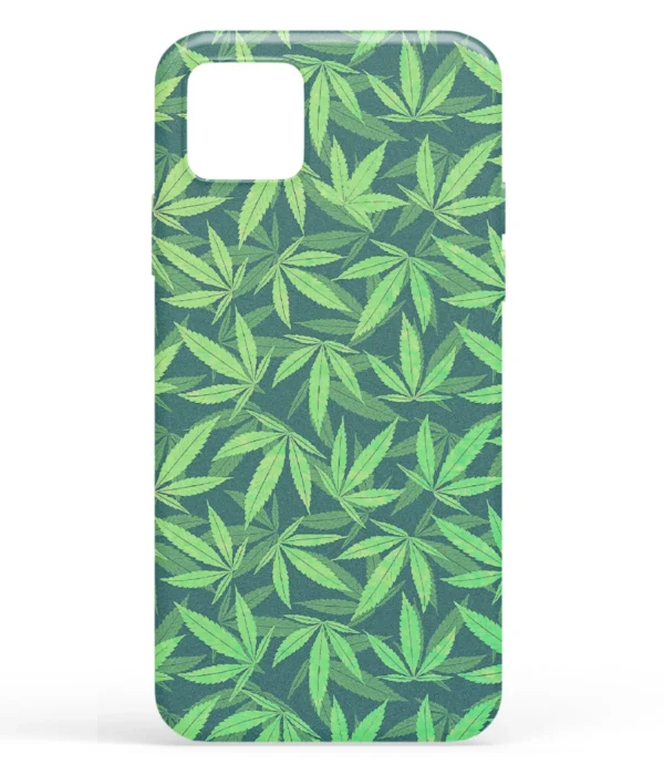 Leaves Pattern Printed Soft Silicone Mobile Back Cover