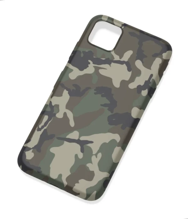 Camouflage Texture Brown Printed Soft Silicone Mobile Back Cover