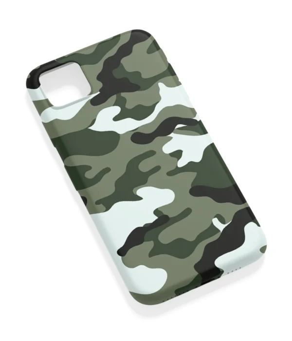 Camouflage Texture Green Printed Soft Silicone Mobile Back Cover