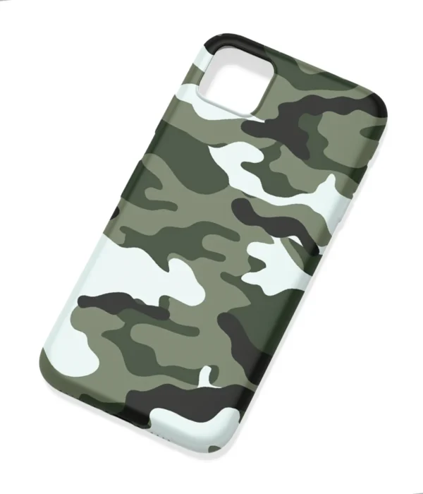 Camouflage Texture Green Printed Soft Silicone Mobile Back Cover