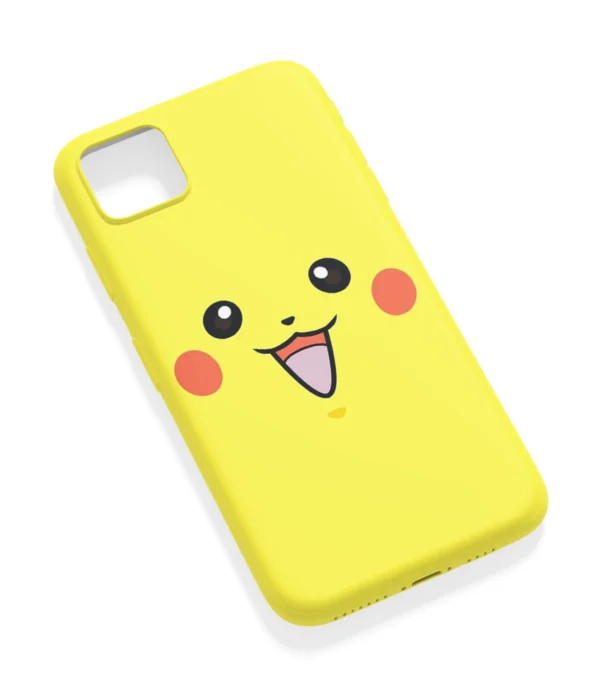 Minimal Pikachu Printed Soft Silicone Mobile Back Cover