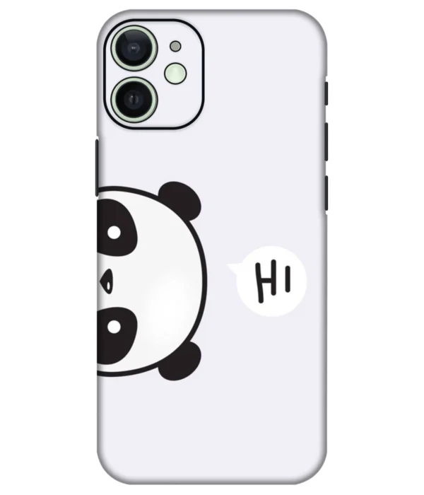 Cute Panda Peeking Printed Mobile Skin