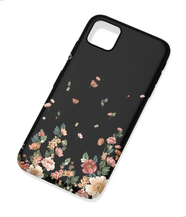 Dark Floral Art Printed Soft Silicone Mobile Back Cover