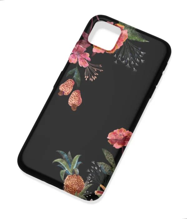 Dark Flower Art Printed Soft Silicone Mobile Back Cover