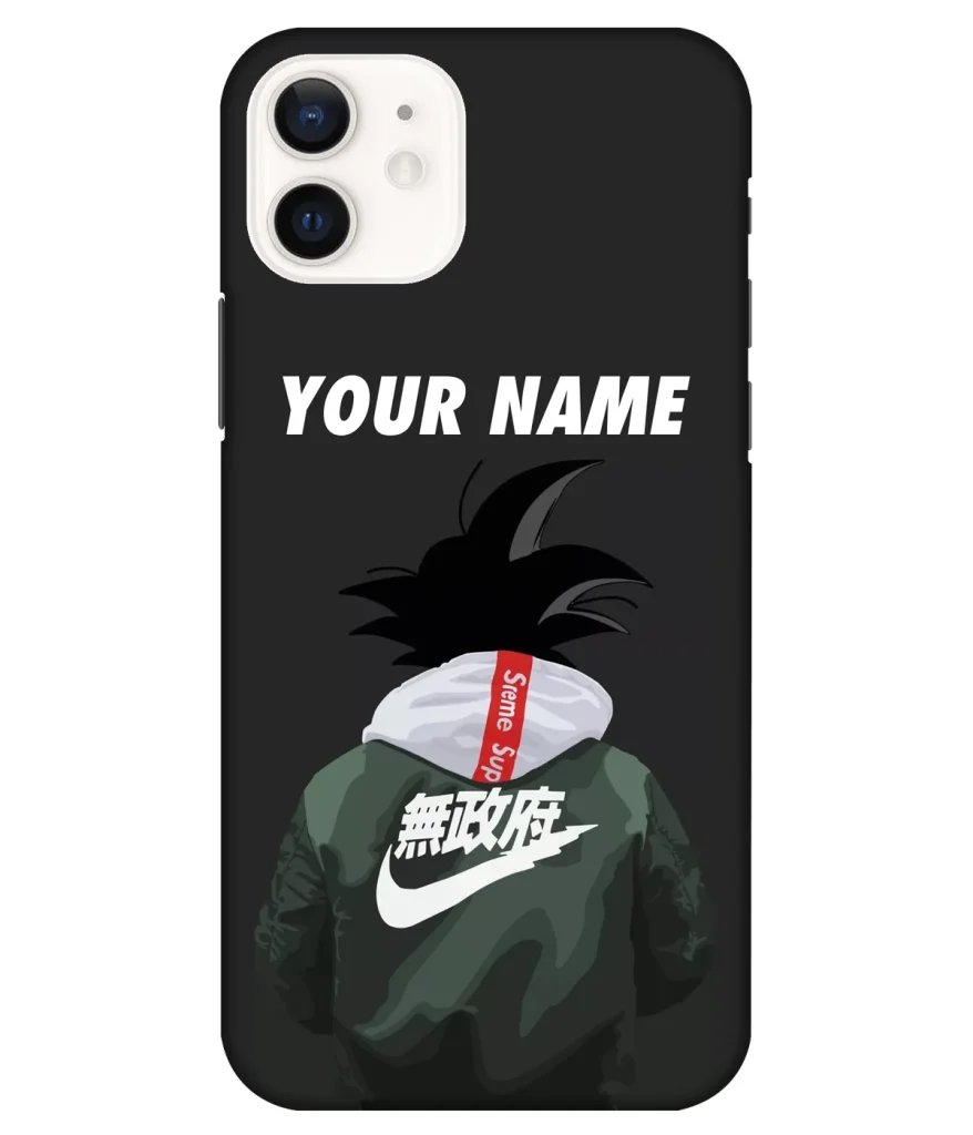 Goku Nike Printed Name Case