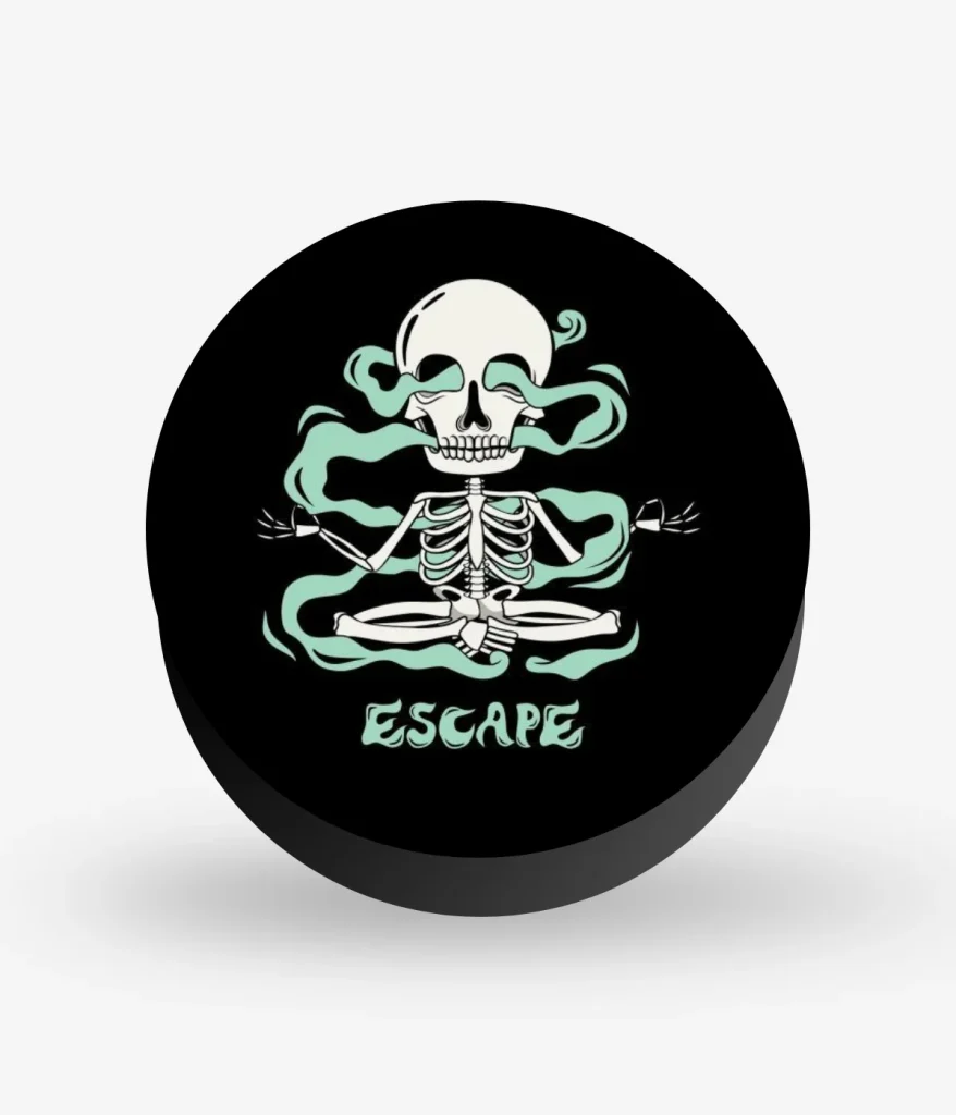 Escape Skull Art Pop Socket